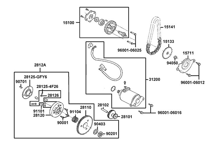 Startmotor - Bendixdrev