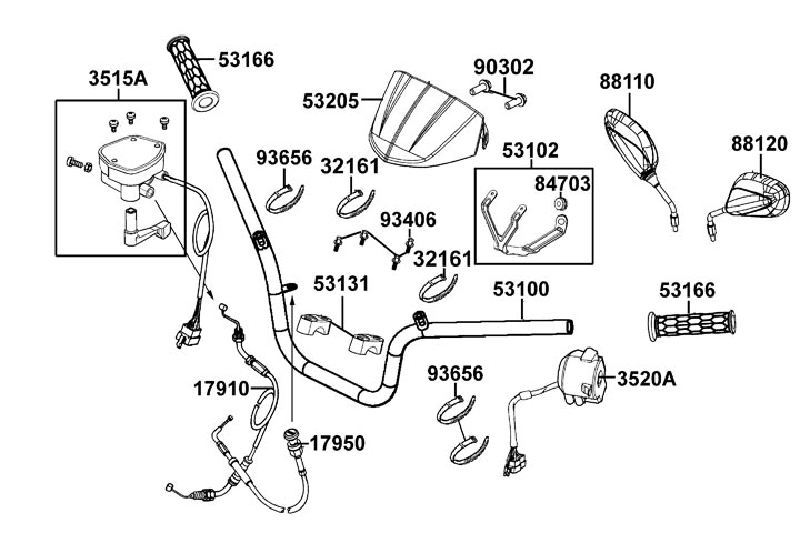 Backspeglar - Styre - Strykåpor - Switchar -  Gasvajer