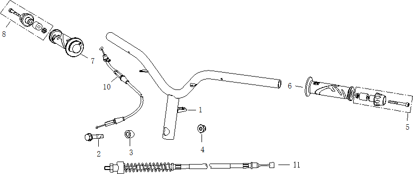 Styre - Handtag - Gasvajer
