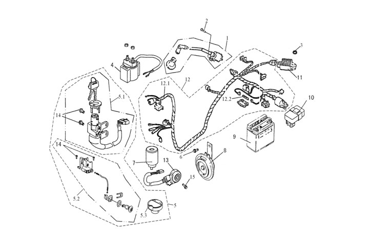 Elsystem  - LÅS - Batteri - CDI