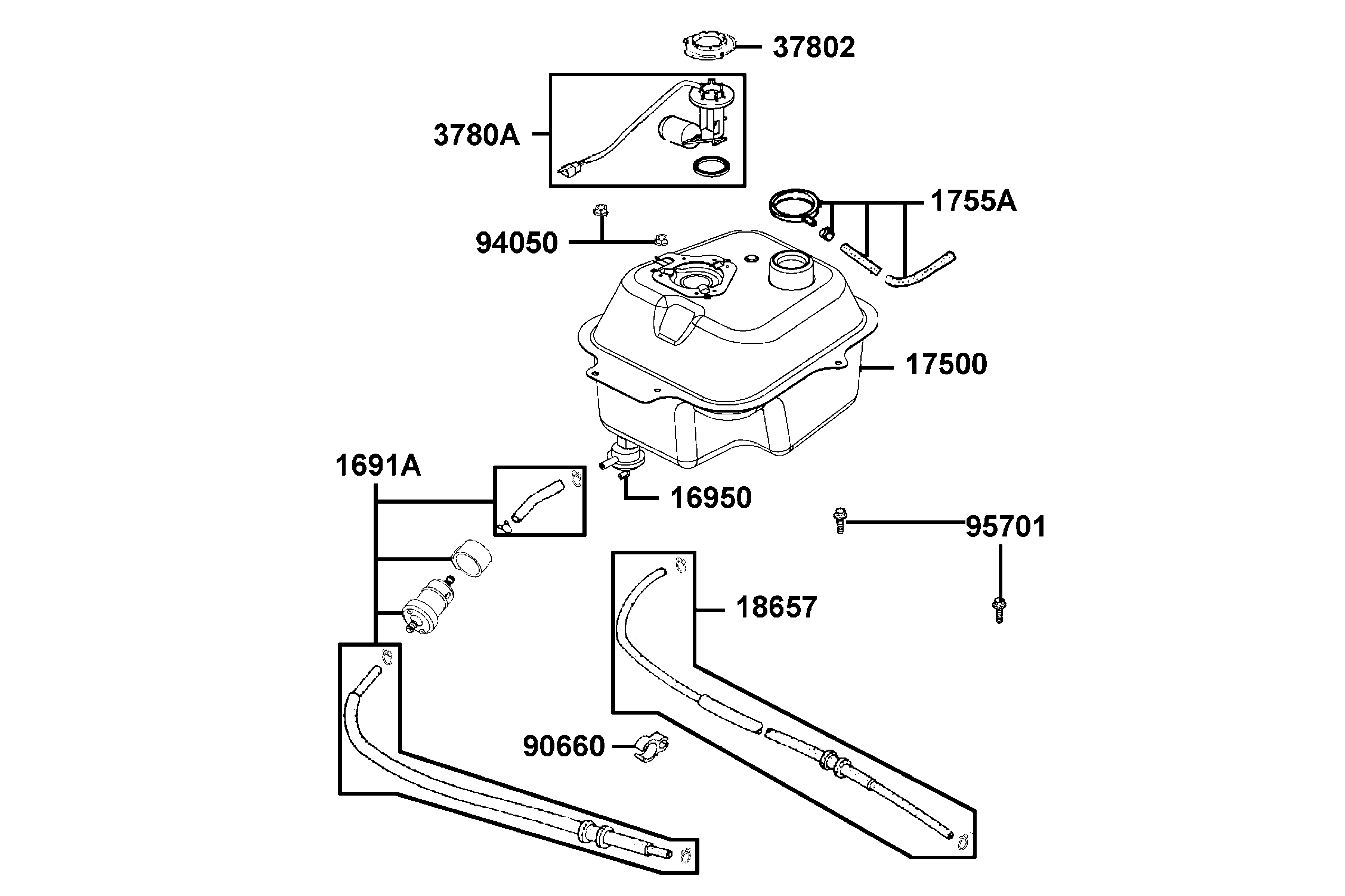 Bränsletank - Bränslekran - Tankgivare