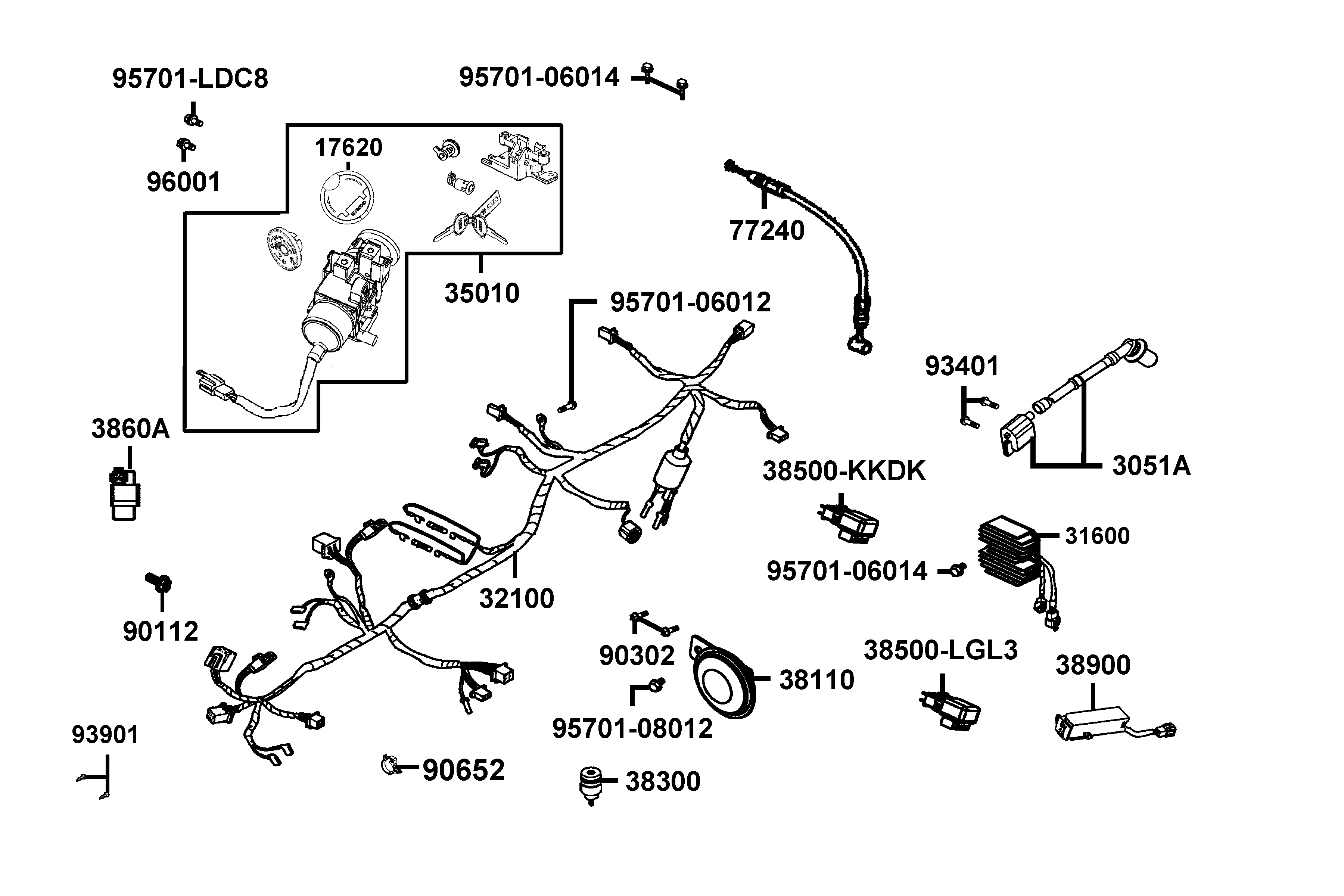 Elsystem - Tändningslås - Tändspole