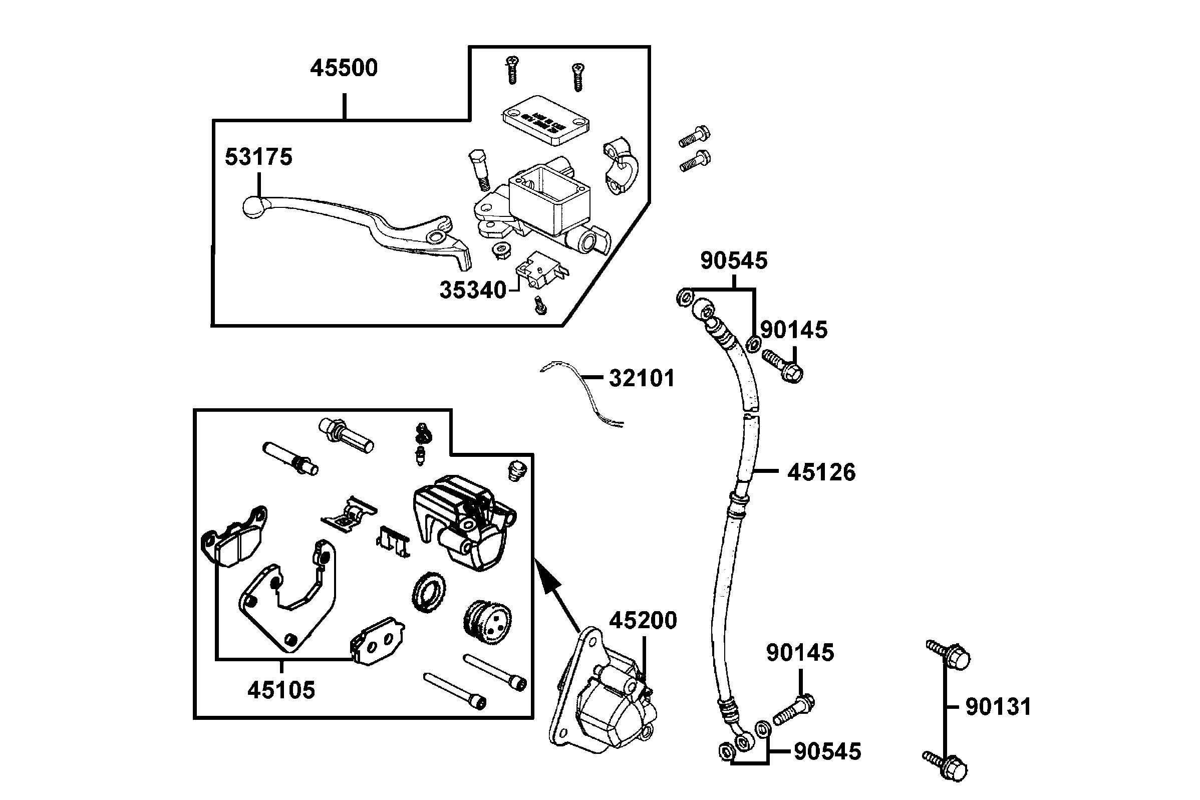 Frambroms - Bromsskiva - Bromsbelägg