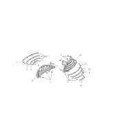 Sidokåpsdekorationer