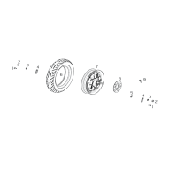 Bakhjul - Motor - Bakre bromsskiva