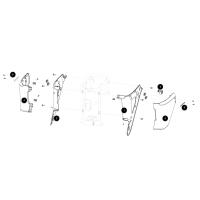 Kåpor Bak - Passagerarfotstöd