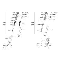 Stötdämpare fram separerade