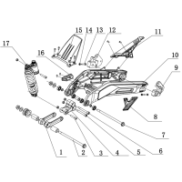 Sving - Stötdämpare bak - Inre bakskärm