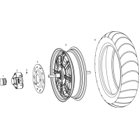 Bakhjul - Motor - Bakre bromsskiva
