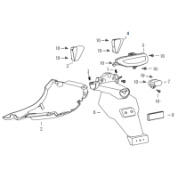 Baklykta - Blinkers bak - Bakskärm