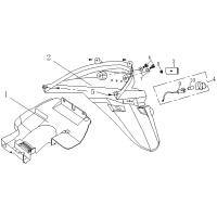 Bakskärm - Registreringsskyltsbelysning