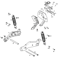 Bakskärm - Stötdämpare - Sving