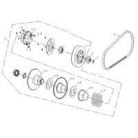 Variatorrem - Bakre variator