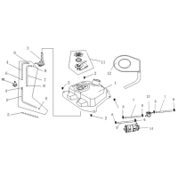 Bränsletank - Bränslekran - Tankgivare