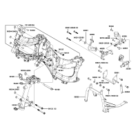 Bromspedal - Centralstöd