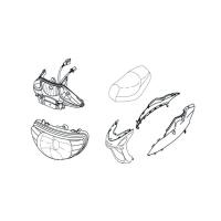 Kåpor - Lampor - Sadel