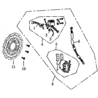 Frambroms- Bromsskiva - Bromsbelägg