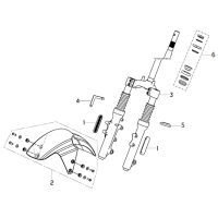 Framgaffel - Framskärm