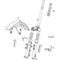 Framgaffel - Framskärm