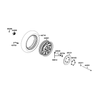 Framhjul - Bromsskiva - Fälg