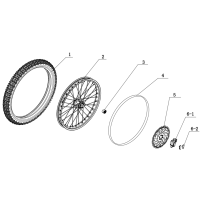 Framhjul - Främre bromsskiva