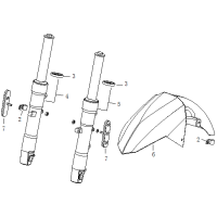 Framskärm - Stötdämpare fram