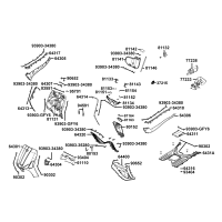 Frontkåpa - Sidokåpor fram - Golv