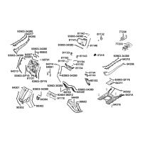 Frontkåpa - Sidokåpor fram - Golv