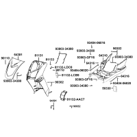 Frontkåpa - Sidokåpor fram - Golv