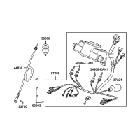 Instrumentpanel - Hastighetsmätarvajer - Blinkersrelä