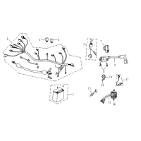 Kabelstam - Reläer - Tändspole