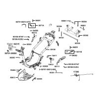 Ram - Passagerarfotstöd - Motorfäste