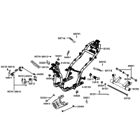 Ram - Passagerarfotstöd - Motorfäste