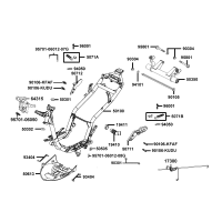 Ram - Passagerarfotstöd - Motorfäste