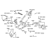 Ram - Passagerarfotstöd - Motorfäste