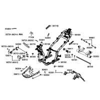 Ram - Passagerarfotstöd - Motorfäste