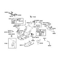 Ram - Passagerarfotstöd - Motorfäste