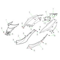 Sidokåpor bak - Laddningsport