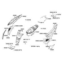 Sidokåpor bak - Sadellåda