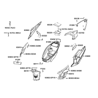 Sidokåpor bak - Sadellåda