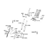 Stötdämpare fram - Framskärm - Styrkrona