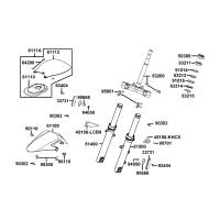 Stötdämpare fram - Framskärm - Styrkrona