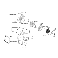 Stator - Svänghjul - Fläktkåpa