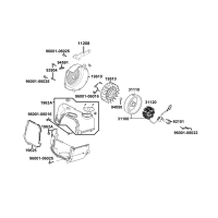 Stator - Svänghjul - Fläktkåpa