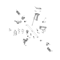 Styre - Framlykta - Bromshandtag - Instrument - Tumgas