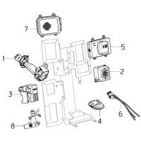 Tändningslås - ECU - Larm - Kabelstam