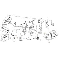 Elsystem 2 - Tändningslåssats - Tändspole - Laddningregulator