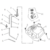 Bränsletank - Bränslekran - Tankgivare