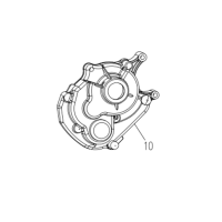 Växellådskåpa - Bromsoksfäste bak
