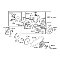Variator - Drivrem - Vikter